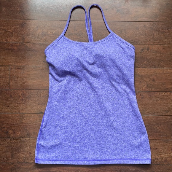 lululemon athletica Tops - Lululemon Power Y Tank *Luon - Heathered Iris Flower